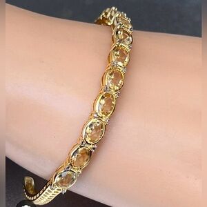 925DK Sterling Vermeil Citrine Bracelet
